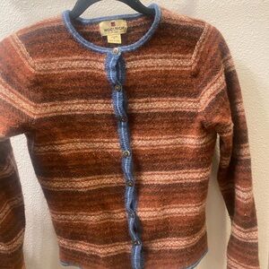 Woolrich Women's Striped Sweater - Brown and Blue